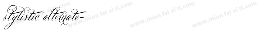 stylistic alternate字体转换